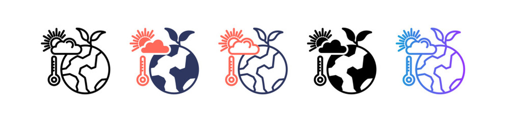 Climate Change multiple icon