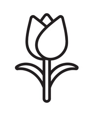 Vector illustration of  a flower, a 3D design symbol of nature and business