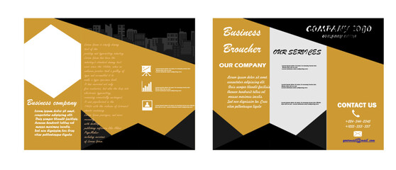 business brochures 8.5x11 editable vector