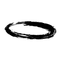 Hand-drawn brush strokes and doodle lines, oval and circular marker highlights, sketchy pen and pencil scribbles for underline or emphasis. Flat vector illustration isolated on white background.