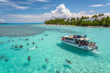 Obraz premium boat on the beach