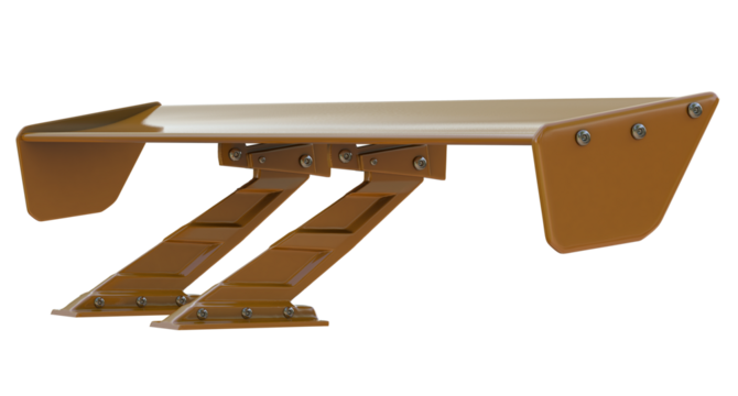 Rear wing racing cars