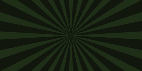 Green sunburst design with dark green and black radial lines illustrating a powerful burst of energy for a graphic design