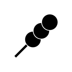 Dango Filled Icon. Solid Traditional Dessert for Menus & Festivals
