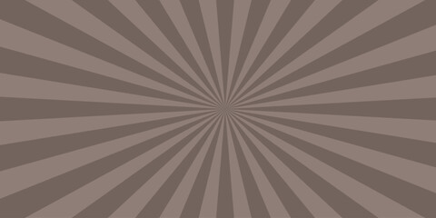 Retro design with radiating rays in a brownish color scheme suitable for vintage posters or comic book illustration