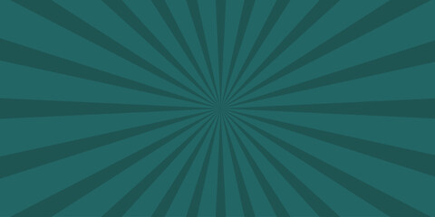 Retro teal comic book burst illustration with radiating lines creating a starburst design perfect for vintage posters and graphic design projects