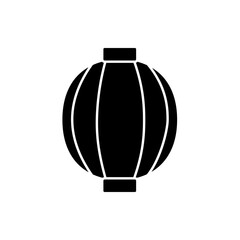 Lantern Filled Icon. Solid Festival Symbol for Celebrations & Tourism Design
