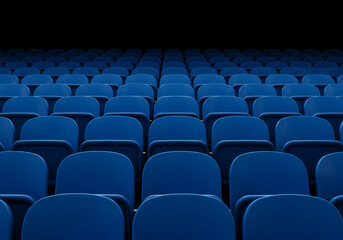 Obraz premium rows of seats in a stadium