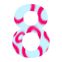 Number 8 abstract pattern