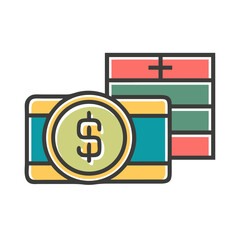 Fototapeta premium Dollar sign icon