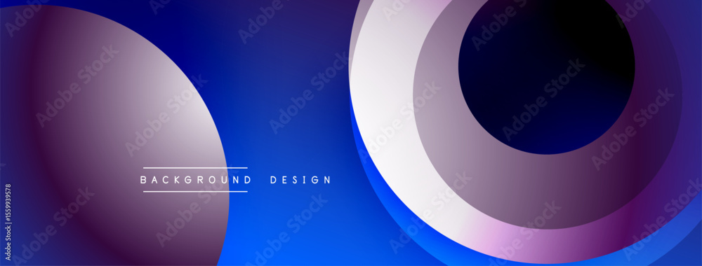 Poster abstract fluid shapes, blue purple gradients. modern design element, dynamic composition. minimalist