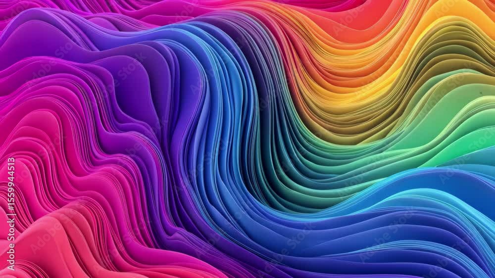 Poster vibrant rainbow spectrum gradient lines create dynamic abstract motion effect, rainbow spectrum grad