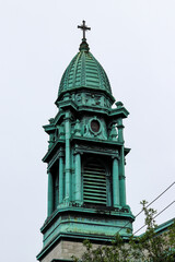 Copper green Cupola in Montreal