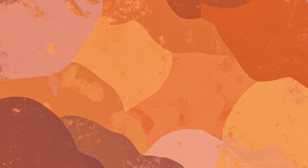 Abstract Earth Tones Background with Organic Shapes and Textures