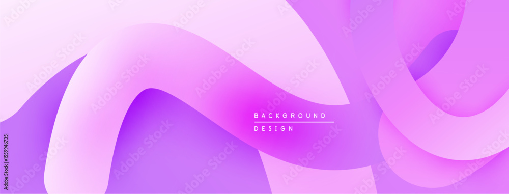 Poster abstract fluid shapes, soft purple hues, modern design. gradient background creates dynamic visual f
