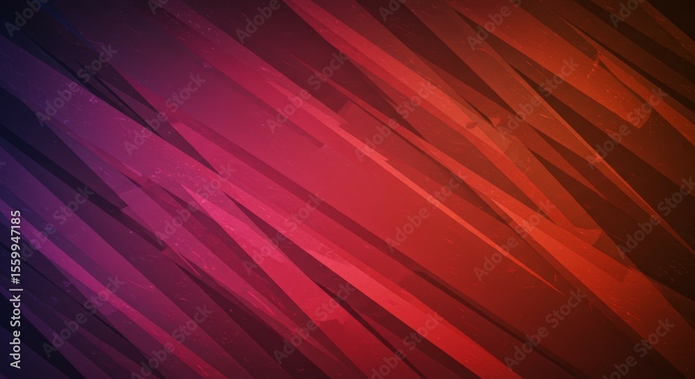 Aufkleber Abstract Diagonal Lines with Deep Red Color Gradient Pattern