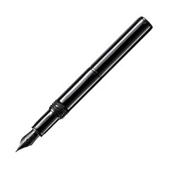 Sleek Black Fountain Pen Elegant Writing