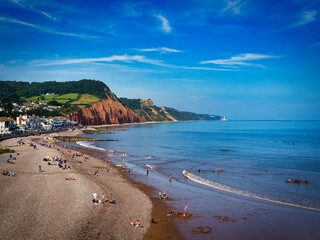 Sidmouth Beach in Devon