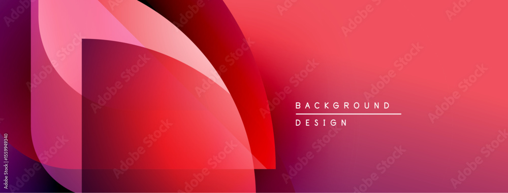 Poster Abstract gradient background. Red, purple hues blend smoothly. Modern design elements create visual interest. Minimalist aesthetic.