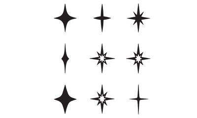 Sparkle Star Icon Set