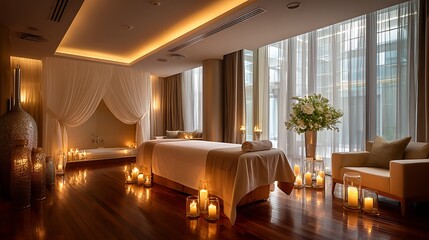 Elegant luxury spa retreat