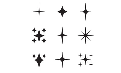 Sparkle Star Icon Set