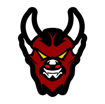 recommend clip art: devil face head vector