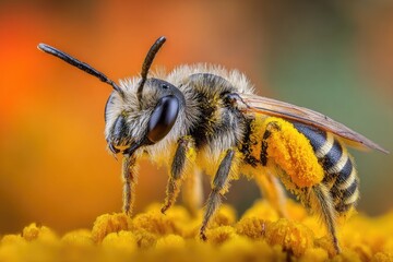 Close-up of a bee on a flower (3)