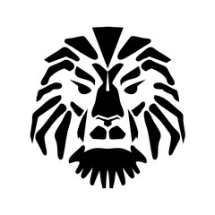 vector a lion tattoo tribal