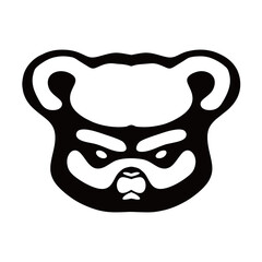 vector head panda © nanik