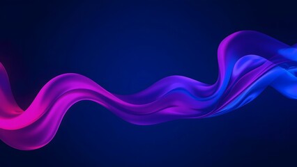 Naklejka premium Vibrant Neon Wave – Gradient Flow and Modern Abstract Background