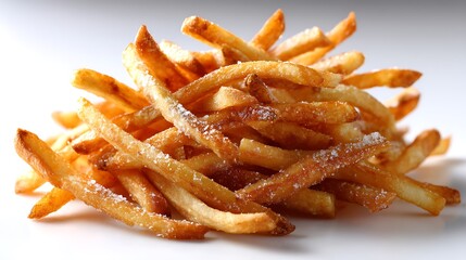 Pile of golden fried fries