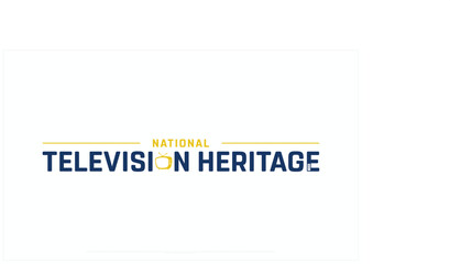 National Television Heritage Day design on white background, Typographic Design of National Television Heritage Day, Vector Design of National Television Heritage Day, National Television Heritage Day