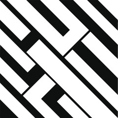 "Striated Construct &ndash; An Abstract Grid in Monochrome Tension"