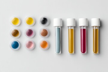 Allergen Test Kit Displayed With Color-Coded Samples for Skin Testing