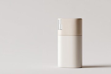 Realistic Inhaler Device Positioned on a Clean White Surface
