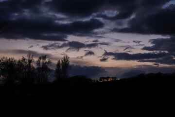 dramatic sunset