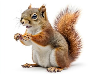 Cute, alert squirrel