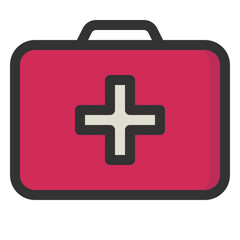 First aid kit icon