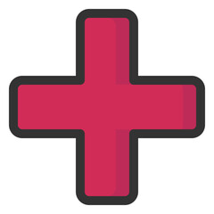 Obraz premium Medical cross icon