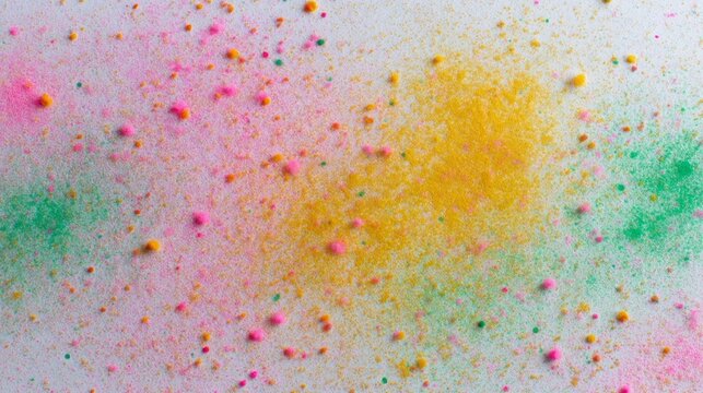 Colorful Holi powder explosion, vibrant pigments dance joyfully, Diwali festival inspired, capturing ephemeral beauty and cultural exuberance