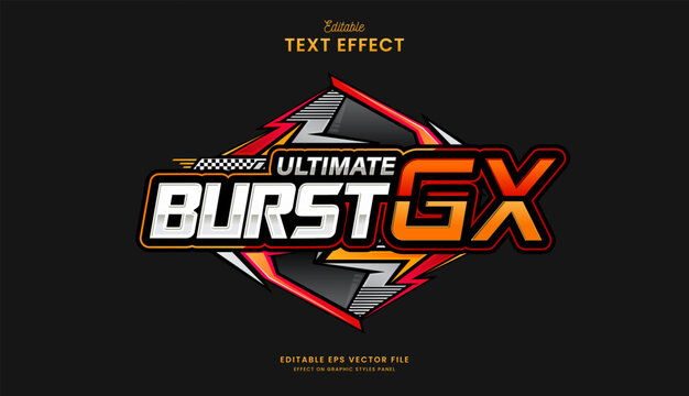 decorative automotive torque project editable text effect design