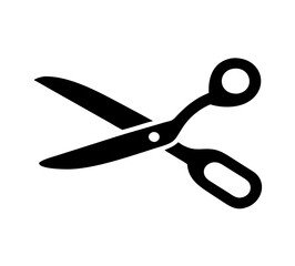 Scissors silhouette icon. Vector illustration