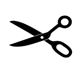 Scissors silhouette icon. Vector illustration