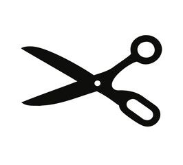 Scissors silhouette icon. Vector illustration