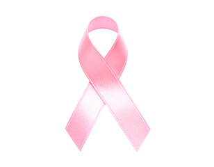The universally recognized pink ribbon stands as a powerful emblem of breast cancer awareness and support.