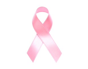 The universally recognized pink ribbon stands as a powerful emblem of breast cancer awareness and support.