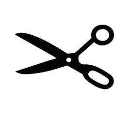 Scissors silhouette icon. Vector illustration