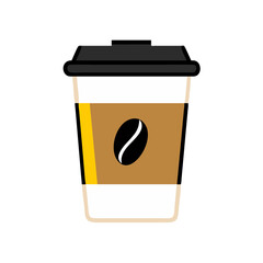 Coffee cup icon. Vector illustration
