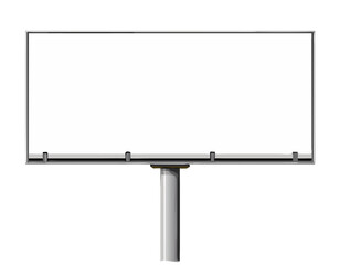 Blank billboard mockup. Vector illustration